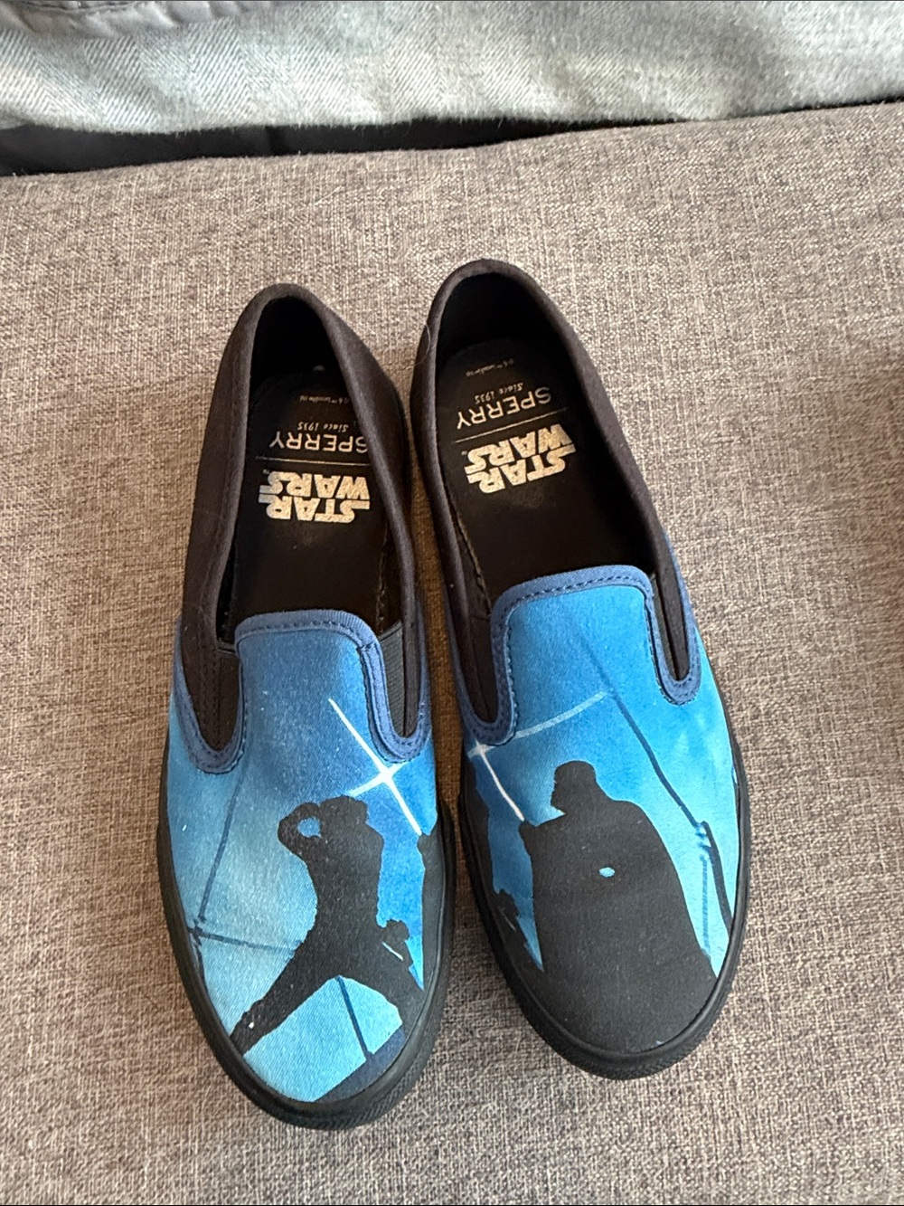 Sperry Men’s Blue Star Wars Silhouette Slip-On Loafers
